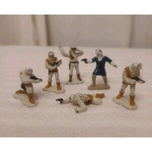 Vtg 1982 Star Wars Micro Collection Die Cast Figures Hoth Turret Set Of 6